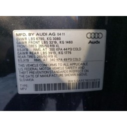 2011 AUDI Q7 PREMIUM PLUS