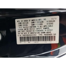 2012 HONDA ACCORD EXL