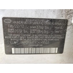 2012 HYUNDAI ELANTRA GLS