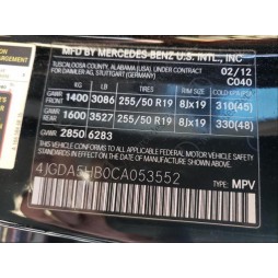 2012 MERCEDES-BENZ ML 350 4MATIC