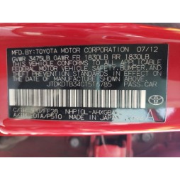 2012 TOYOTA PRIUS C