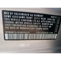 2014 VOLKSWAGEN GOLF