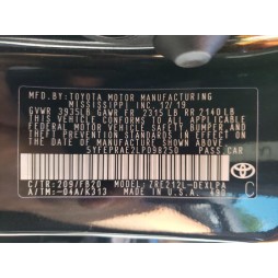 2020 TOYOTA COROLLA LE