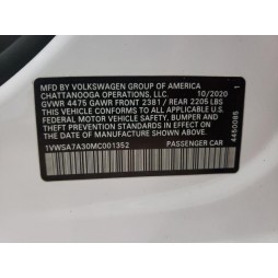 2021 VOLKSWAGEN PASSAT SE