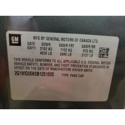 2011 CHEVROLET IMPALA LT