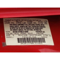 2011 NISSAN VERSA S