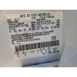 2012 FORD F250 SUPER DUTY