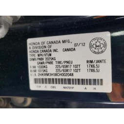 2012 HONDA CR-V EX