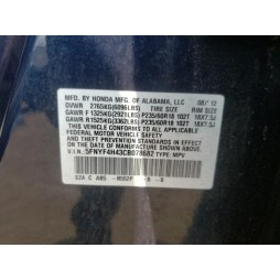 2012 HONDA PILOT EX