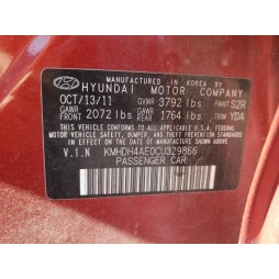 2012 HYUNDAI ELANTRA GLS