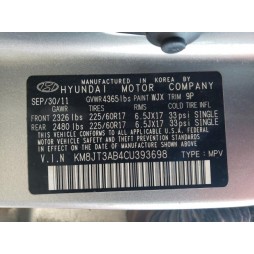 2012 HYUNDAI TUCSON GL