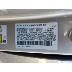 2018 HONDA ACCORD TOURING