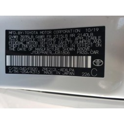 2020 TOYOTA COROLLA LE