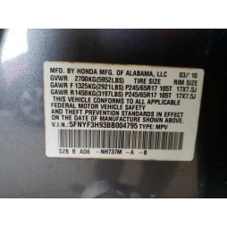 2011 HONDA PILOT TOURING