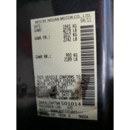 2011 NISSAN ALTIMA BASE