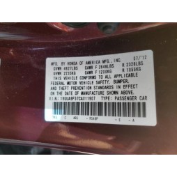 2012 ACURA TL