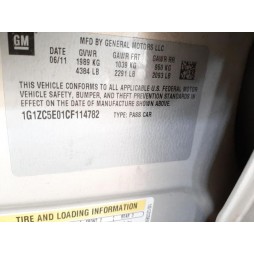 2012 CHEVROLET MALIBU 1LT