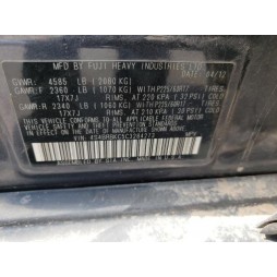 2012 SUBARU OUTBACK 2.5I LIMITED