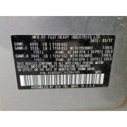 2017 SUBARU OUTBACK 2.5I PREMIUM