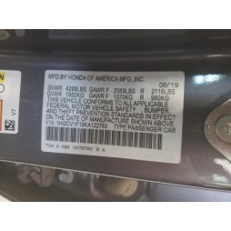 2019 HONDA ACCORD LX