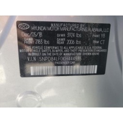 2019 HYUNDAI ELANTRA SEL