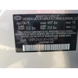 2019 HYUNDAI SONATA SE