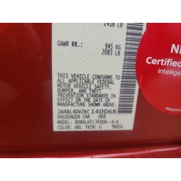 2019 NISSAN ALTIMA SV