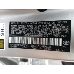 2021 TOYOTA COROLLA LE