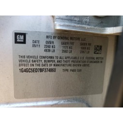 2011 BUICK LACROSSE CXL