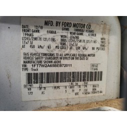 2011 FORD F250 SUPER DUTY
