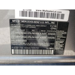 2011 MERCEDES-BENZ GL 450 4MATIC