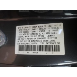 2012 ACURA TSX TECH