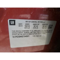 2012 CHEVROLET CRUZE LS