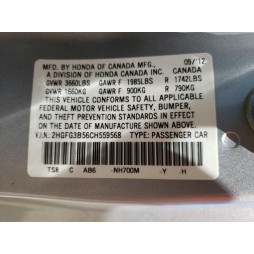 2012 HONDA CIVIC LX