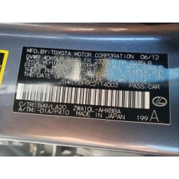 2012 LEXUS CT 200