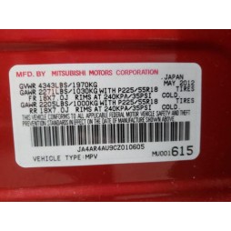 2012 MITSUBISHI OUTLANDER SPORT SE