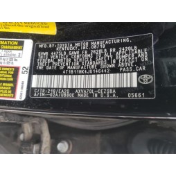 2018 TOYOTA CAMRY L