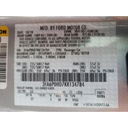 2019 FORD FUSION SE