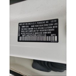 2011 PORSCHE CAYENNE S