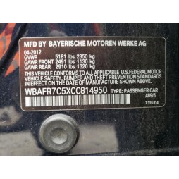 2012 BMW 535 I