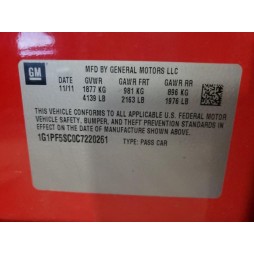 2012 CHEVROLET CRUZE LT