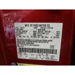 2012 FORD F150 SUPERCREW