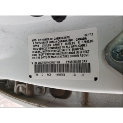 2012 HONDA CIVIC EX