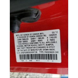 2012 HONDA CIVIC LX