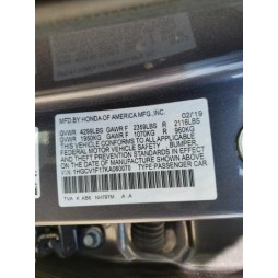 2019 HONDA ACCORD LX