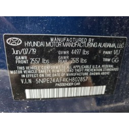 2019 HYUNDAI SONATA SE