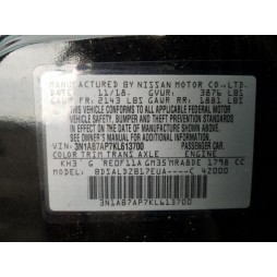 2019 NISSAN SENTRA S