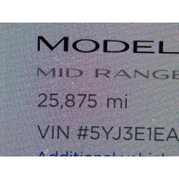 2019 TESL MODEL 3