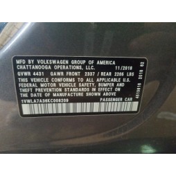 2019 VOLKSWAGEN PASSAT WOLFSBURG