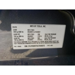 2020 TESLA MODEL Y